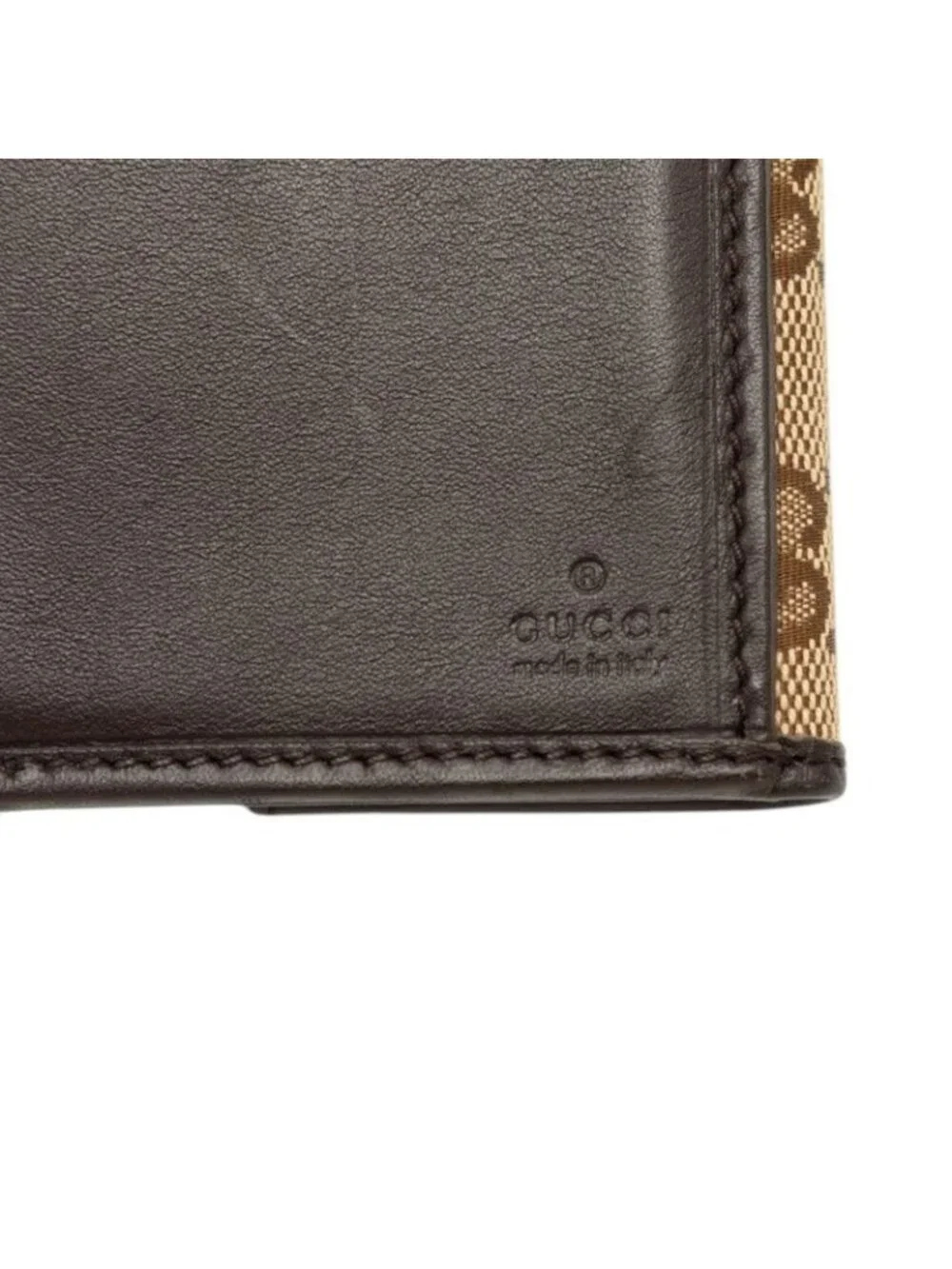 Gucci GG Canvas Wallet Beige Brown